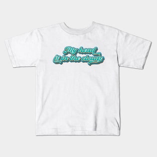 My head is in the clouds Kids T-Shirt